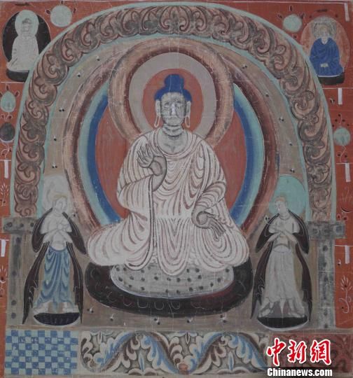 常沙娜臨摹的降魔變之一部。供圖