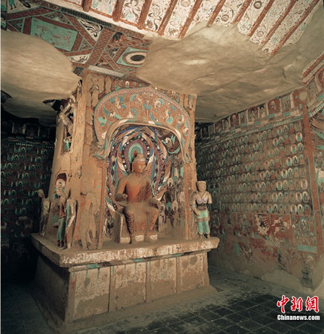 莫高窟第257窟(北魏)。敦煌研究院供圖